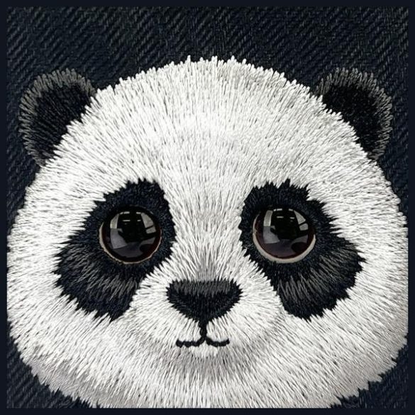 Nimmy Big Eyed Pet 2.0 Panda tok iPhone 16 - fekete