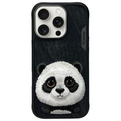 Nimmy Big Eyed Pet 2.0 Panda tok iPhone 16 Pro - fekete