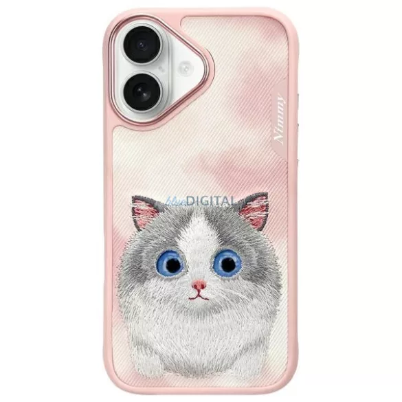 Nimmy Big Eyed Pet 2.0 Cat tok iPhone 16 - rózsaszín