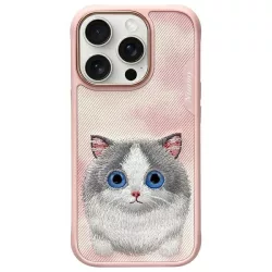   Nimmy Big Eyed Pet 2.0 Cat tok iPhone 16 Pro Max - rózsaszín