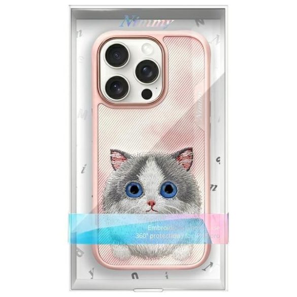 Nimmy Big Eyed Pet 2.0 Cat tok iPhone 16 Pro Max - rózsaszín