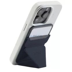   Moft Movas Snap-On MagSafe mágneses pénztárca és telefonállvány - sötétkék