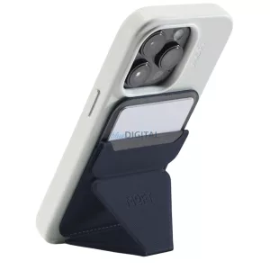Moft Movas Snap-On MagSafe mágneses pénztárca és telefonállvány - sötétkék