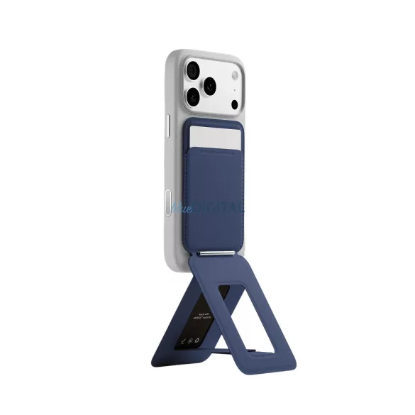 Moft Movas Snap Tripod MagSafe mágneses pénztárca és telefonállvány - sötétkék