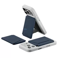  Moft Agile Travel MagSafe mágneses pénztárca állványhoz - sötétkék