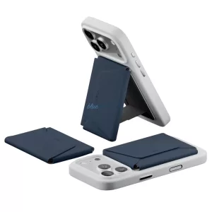 Moft Agile Travel MagSafe mágneses pénztárca állványhoz - sötétkék