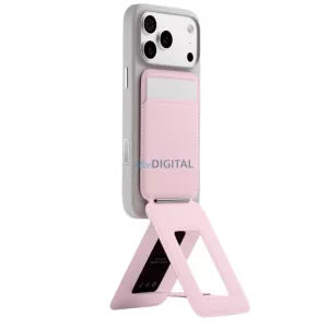 Moft Movas Tripod MagSafe mágneses telefonállvány pénztárcával - rózsaszín