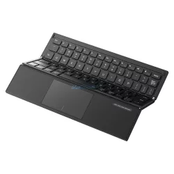   SODI ZO1T Tri-Fold vezeték nélküli Bluetooth billentyűzet touchpaddel - fekete