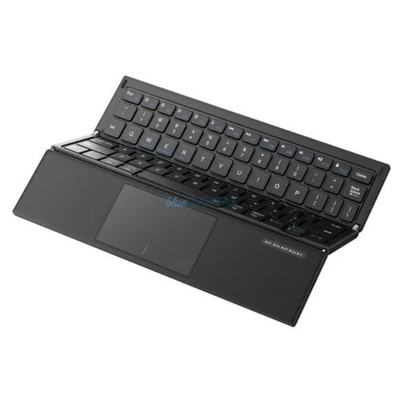 SODI ZO1T Tri-Fold vezeték nélküli Bluetooth billentyűzet touchpaddel - fekete