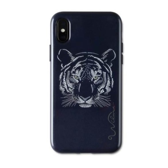 Wilma Savanna tigris iPhone X/Xs fekete tok