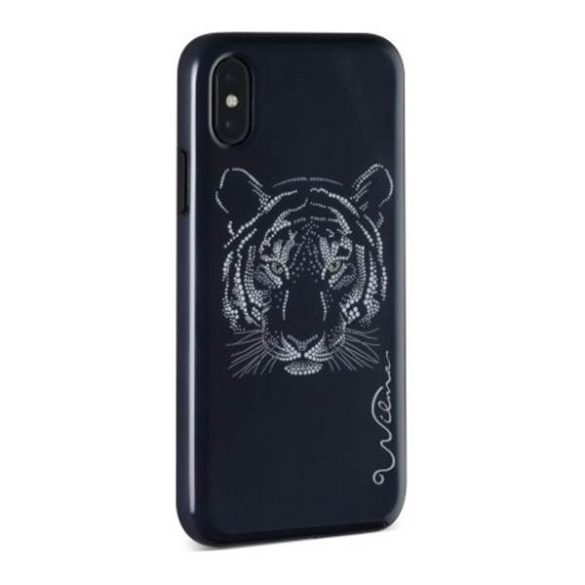 Wilma Savanna tigris iPhone X/Xs fekete tok