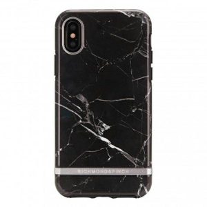 Richmond&Finch BlackMarble Silver részlet iPhone Xs Max fekete tok