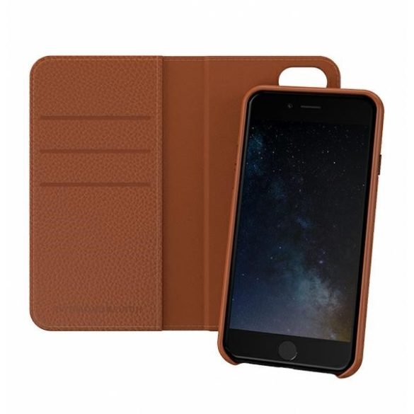 Richmond&Finch Wallet könyvtok iPhone SE 2020 / SE 2022 / 6/6s/7/8 - barna