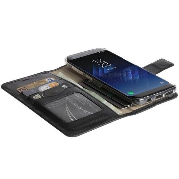 Krusell Samsung G955 S8 Plus FC Sunne 5 kártya fekete tok