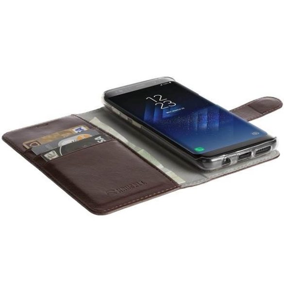 Krusell Samsung G955 S8 Plus 2 az 1-ben FlipWallet Ekero Coffe tok
