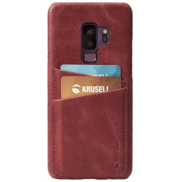 Krusell Samsung G965 S9 Plus Sunne 2 Card Cover piros tok