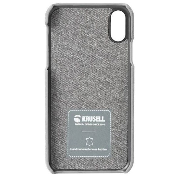 Krusell iPhone X/Xs Broby Cover 61435 szürke tok