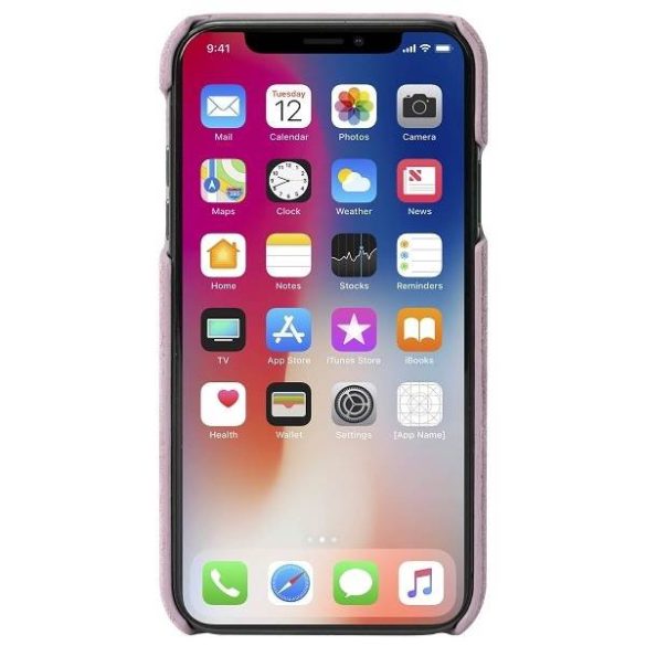 Krusell iPhone X/Xs Broby Cover 61436 rózsaszín tok