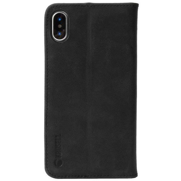 Krusell iPhone Xs Sunne 4 kártya 61445 fekete FolioWallet tok