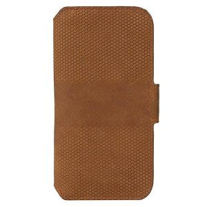 Krusell PhoneWallet bőr iPhone 13 / 14 / 15 6,1" barna tok