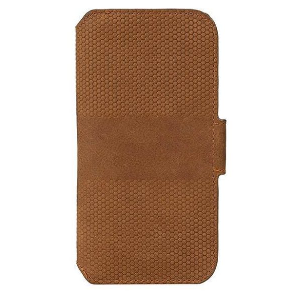 Krusell PhoneWallet bőr iPhone 13 / 14 / 15 6,1" barna tok