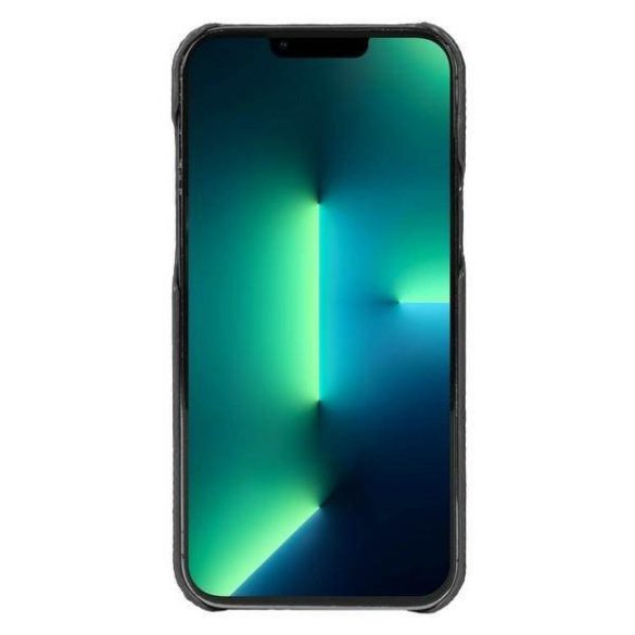 Krusell Bőr borító iPhone 13 Pro Max 6.7" fekete tok