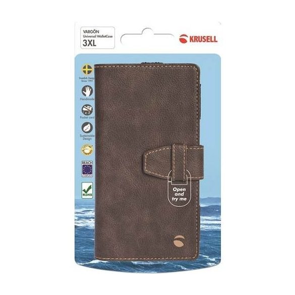 Krusell Vargon WalletCase 3XL 60500 barna tok