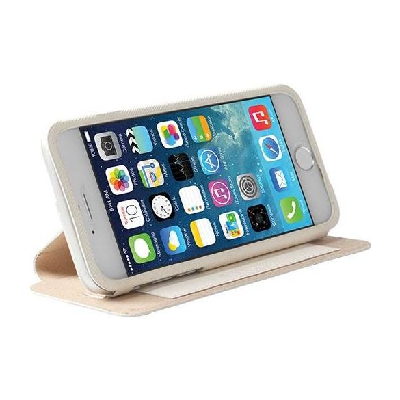 Krusell kihajtható tok iPhone 6 4,7" Malmo Stnd fehér tok