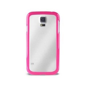Puro Clear Cover Samsung G900 S5 rózsaszín tok