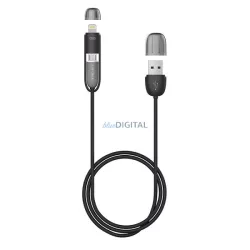 FujiPower Lightning/Micro kábel 1m - fekete