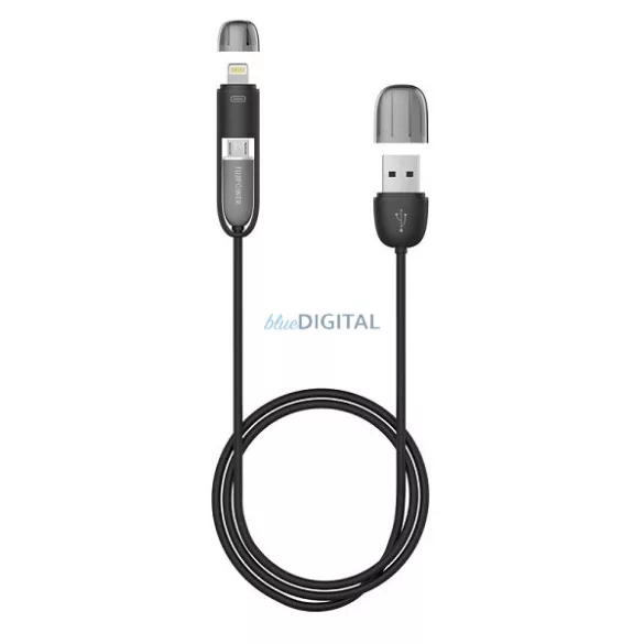 FujiPower Lightning/Micro kábel 1m - fekete