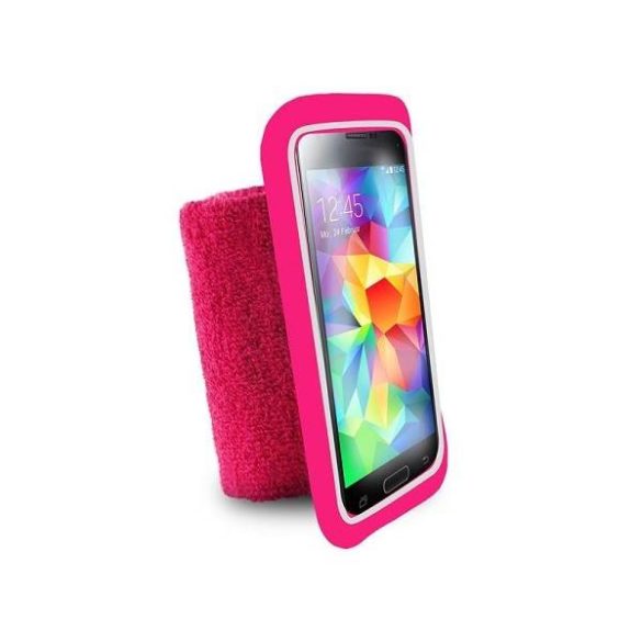 Puro Running Band Tok karra rögzíthető okostelefon tok 5,1" rózsaszín