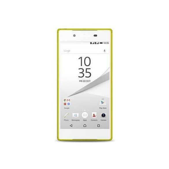 Puro Ultra Slim 0.3mm Sony Z5 lime tok + fólia