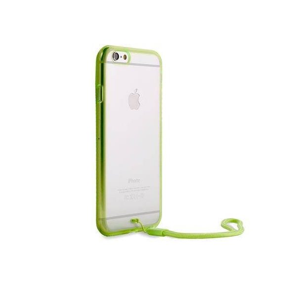 Puro Clear Cover Easy Photo iPhone 6/6S lime tok + szíj