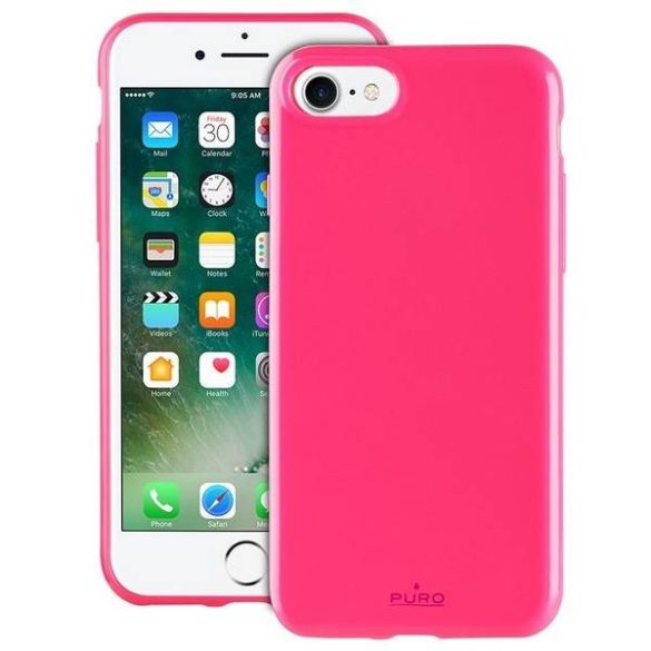 Puro Sunny Kit Tok iPhone 7/8 SE 2020 / SE 2022 rózsaszín tok + napszemüveg