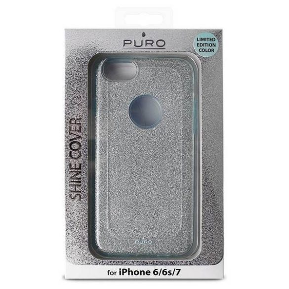 Puro Glitter Shine iPhone 6/6S/7 világoskék limitált kiadású tok