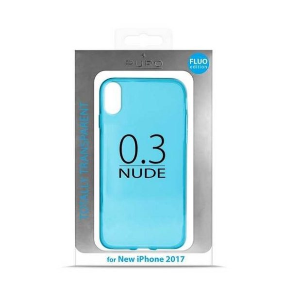 Puro Nude 0.3mm iPhone X/Xs kék tok
