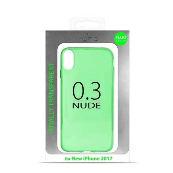 Puro Nude 0.3mm iPhone X/Xs zöld tok