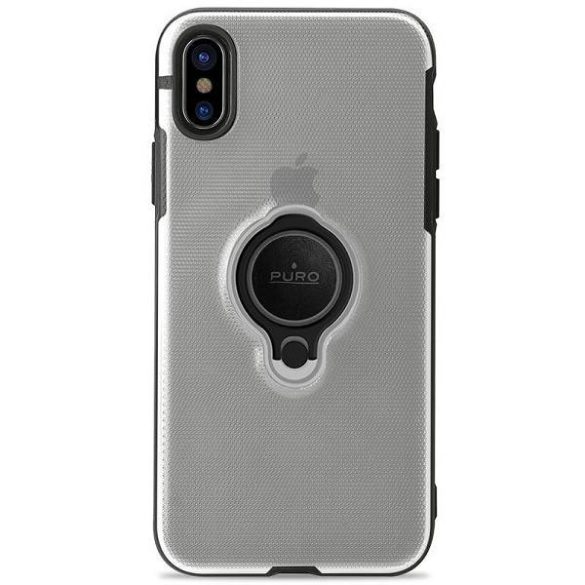 Puro Magnet Ring Cover iPhone Xs Max átlátszó tok