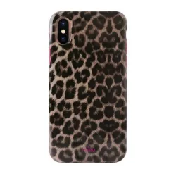   Puro Glam Leopard Cover iPhone Xs/X rózsaszín limitált kiadású tok
