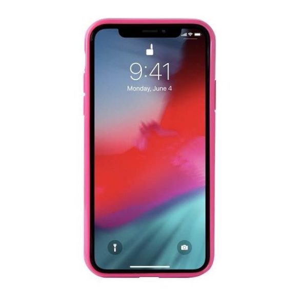 Puro Glam Leopard Cover iPhone Xs/X rózsaszín limitált kiadású tok