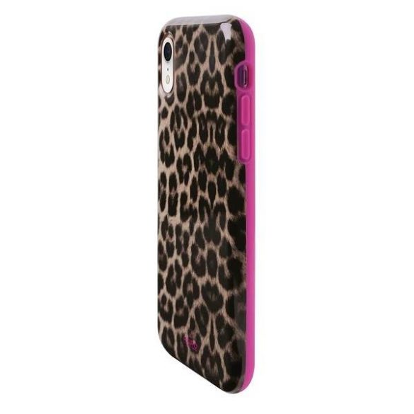 Puro Glam Leopard Cover iPhone Xr rózsaszín limitált kiadású tok