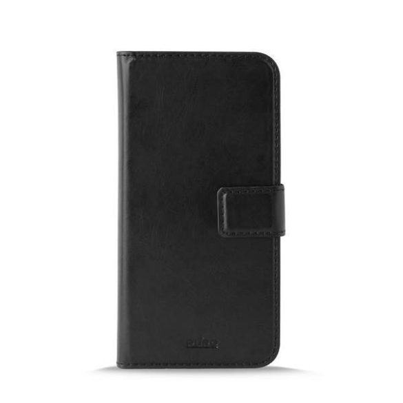 Puro Booklet Wallet Samsung Galaxy S10 Plus G975 fekete könyvtok kártya- és pénztartóval