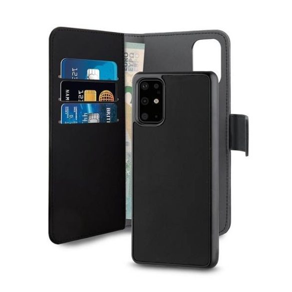 Puro Wallet Detachable Huawei P40 2 az 1-ben fekete könyvtok + hátlap