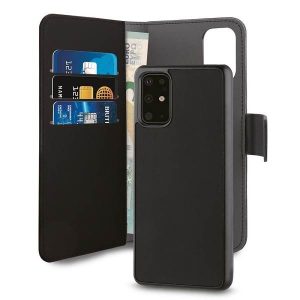 Puro Wallet Detachable Huawei P40 Pro 2 az 1-ben fekete könyvtok + hátlap