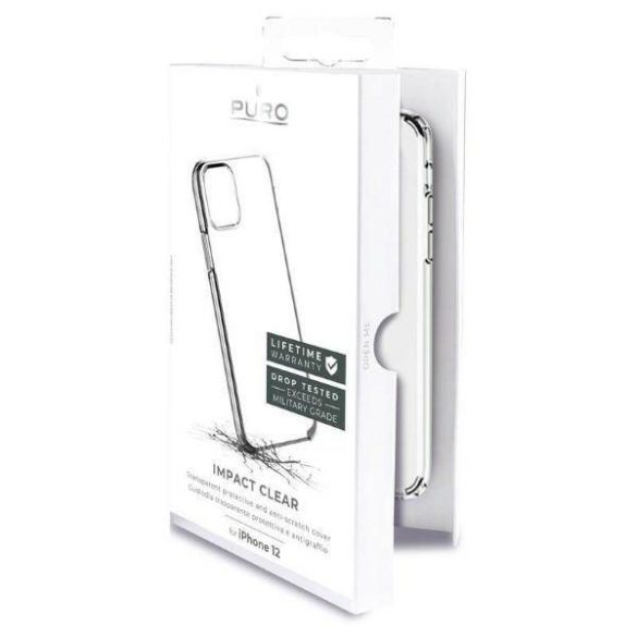 Puro Impact Clear iPhone 12 mini 5,4" átlátszó tok