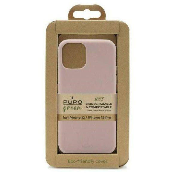 Puro GreenCompostable ECO iPhone 12/12 Pro 6,1"  rózsaszín homok IPC1261ECO1ROSE tok