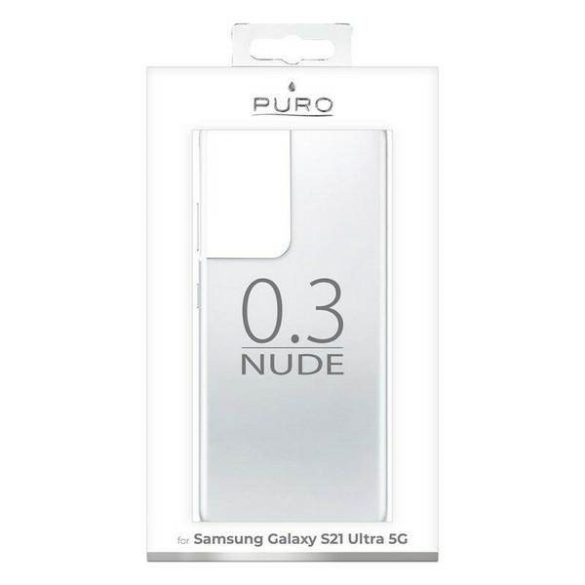 Puro Nude 0.3mm Samsung S21 Ultra G998 átlátszó tok