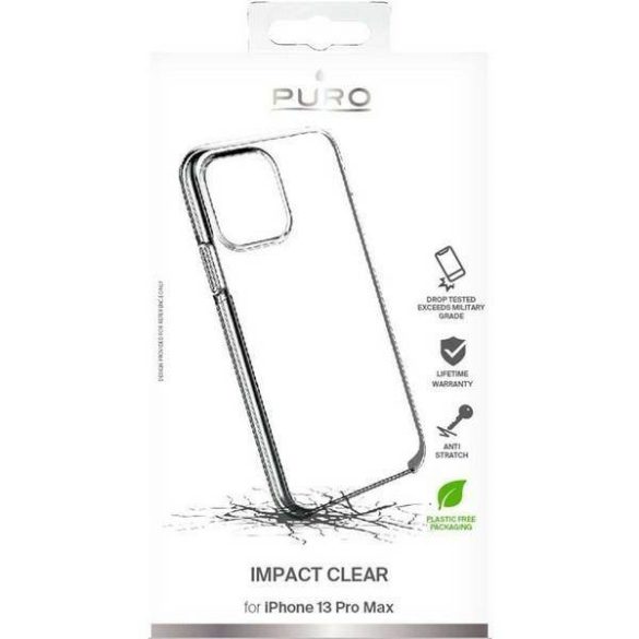 Puro Impact Clear iPhone 13 Pro Max 6,7" átlátszó tok