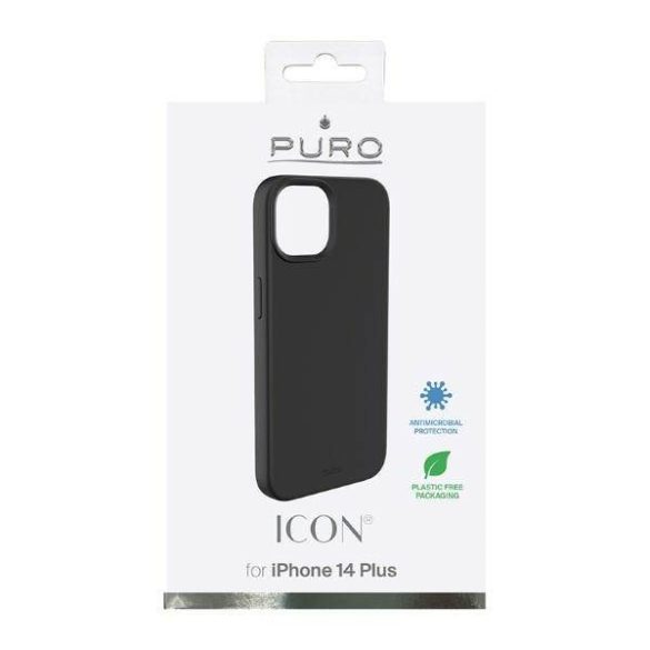 Puro ICON védőtok iPhone 14 Plus / 15 Plus 6,7" fekete IPC1467ICONBLK